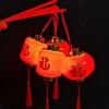 Luminescent Spring Festival Lantern Antique Red  Lantern New Year Handheld Lantern  Children's Toy