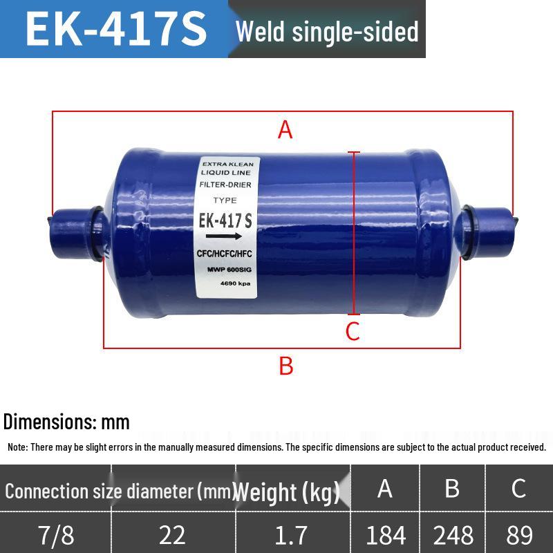 Central Air Conditioning Cold Storage Dryer Filter Unit - Refrigeration Accessories 083/084
