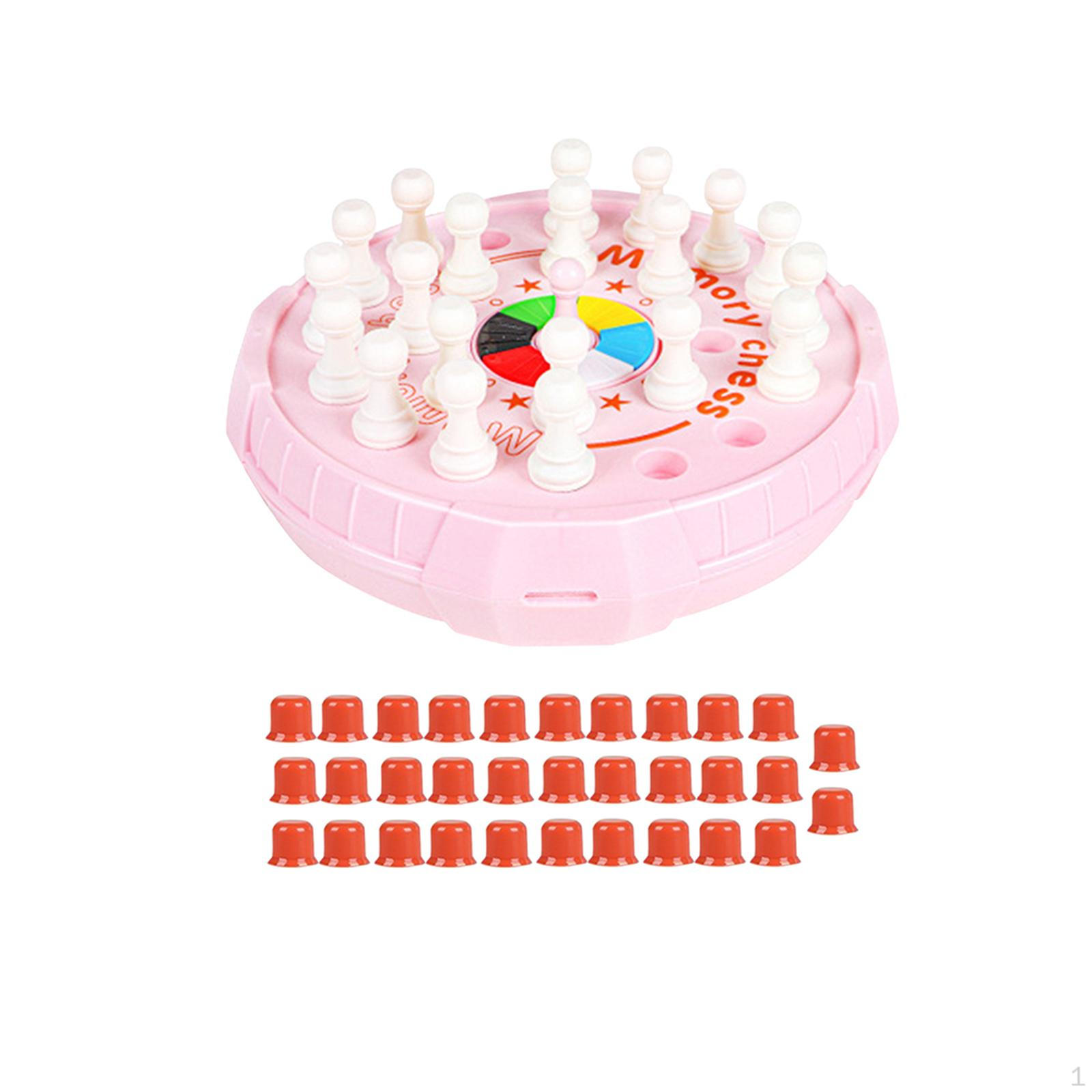 

Настольная игра в шахматы 2 в 1, детский тренинг, праздничный подарок, логическое мышление для детей от 3 до 12 лет розовый