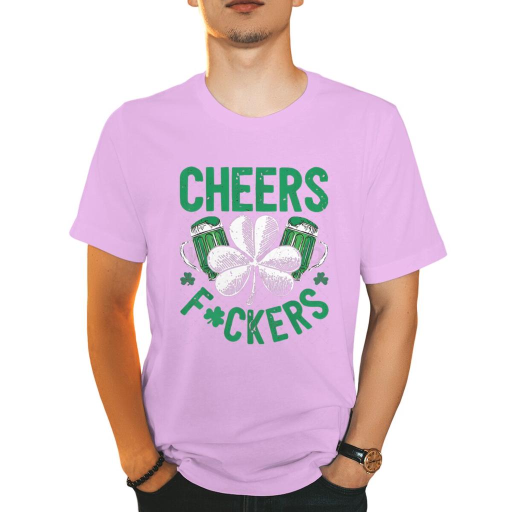 Cheers St Patricks Day Streetwear Harajuku Tshirt Vintage Green Clover Beer T Shirts New Women Men Tiedye Holiday Tshirts