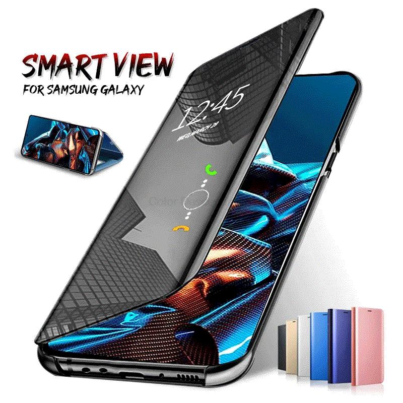 Samsun A56 A566V Case Mirror Smart View Leather Flip Cover For Samsung Galaxy A56 A36 A26 A16 A06 5G Magnetic Book Stand Coque