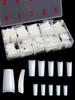 500pcs French Nail Tips Clear Nature False Half Cover Press On Acrylic Nails Mixed Size Fake Nails DIY Manicure Extension Tools