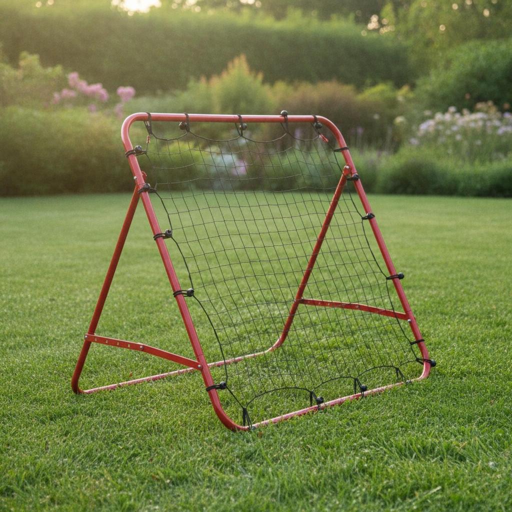 Soccer Rebound Net Angled with Metal Frame High Tension for Coaches