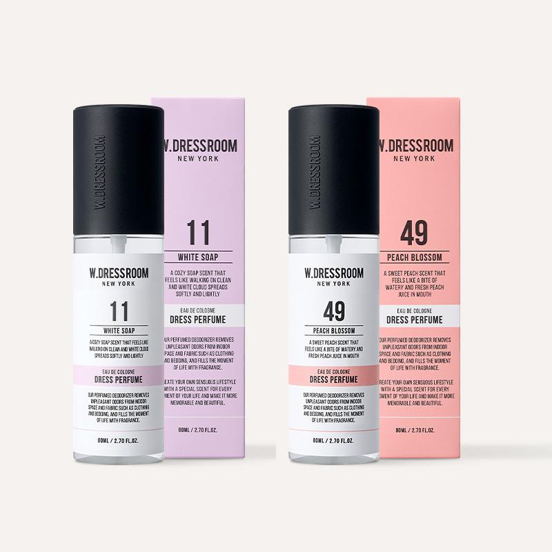 

W.Dressroom Набір подарунковий парфумів для одягу та дому Clear(70мл*2шт) 63 Варіанти [BTS/Текстильний парфум/Твій аромат Мій набір]