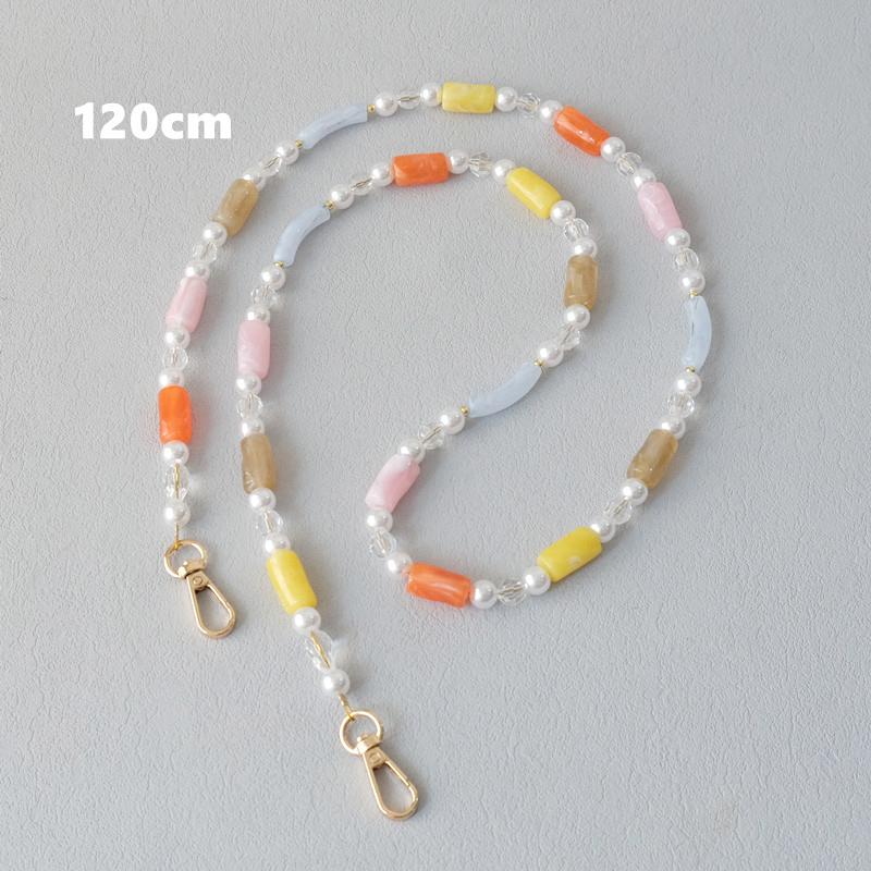 New Fashion Woman Bag Accessory Detachable Candy Beaded Chains Cute Acrylic Luxury Strap Women Elegant Bag Shoulder Handle Chain