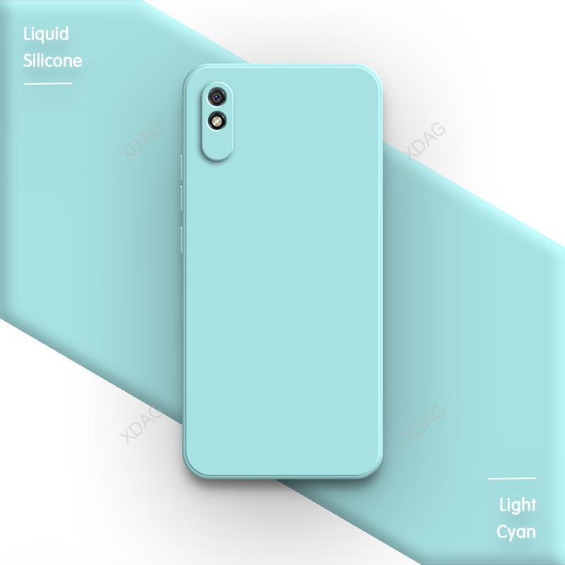Soft Phone Case for Redmi 9A T 9T 9C NFC 9i Sport Activ Power 9 India AT 9AT Liquid Silicone Simple Protect Original Back Covers