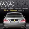CSF1 C200 New Car For Mercedes Benz AMG 3D ABS silver_Black 9cm 90mm car rear Tail Trunk emblem badge sticker Decals For Mercedes Ben