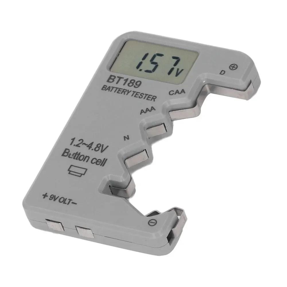 LCD Display Battery Tester, Portable Battery Power, Voltage Capacity Detector For Test Measurement Tool Accessory