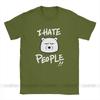 I Hate People Men T Shirts Bear I Eat People Solitary Autism Casual Cotton Short