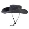Quick-dry Hiking Fisherman Hat UV Protection Men Bucket Cap Fashion Drawstring Sun Hat  Camping
