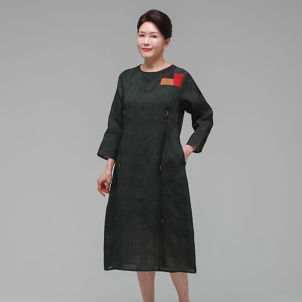 Halanghanbog Daraeduri Summer Women'S Rayon Dress Khaki