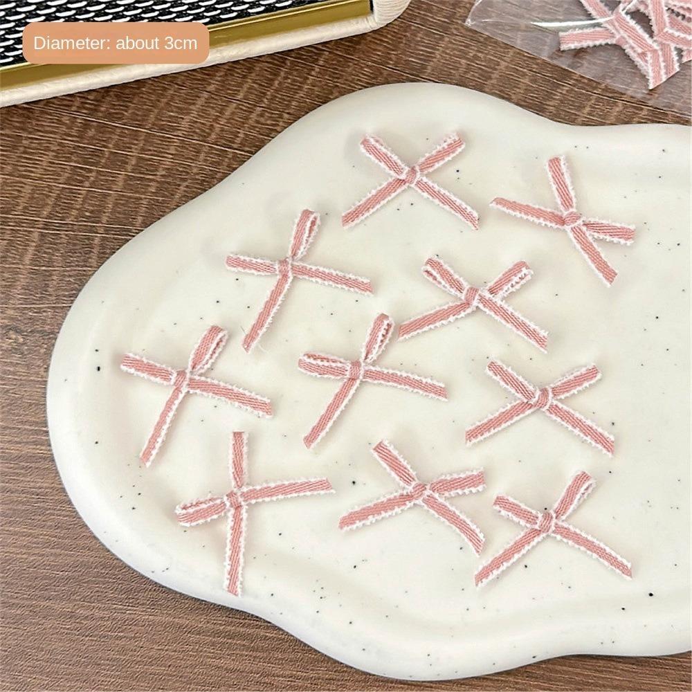 

10 шт./уп. Маленькие аксессуары-бантики Мини-милые аксессуары Новые упаковочные материалы для карточек White Pink(10pc/Pack)