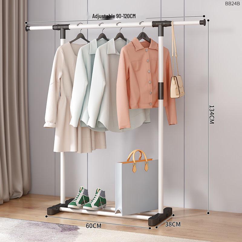Telescopic Clothes Drying Rack: Indoor Floor-Standing, High-Grade, for Balcony and Quilts