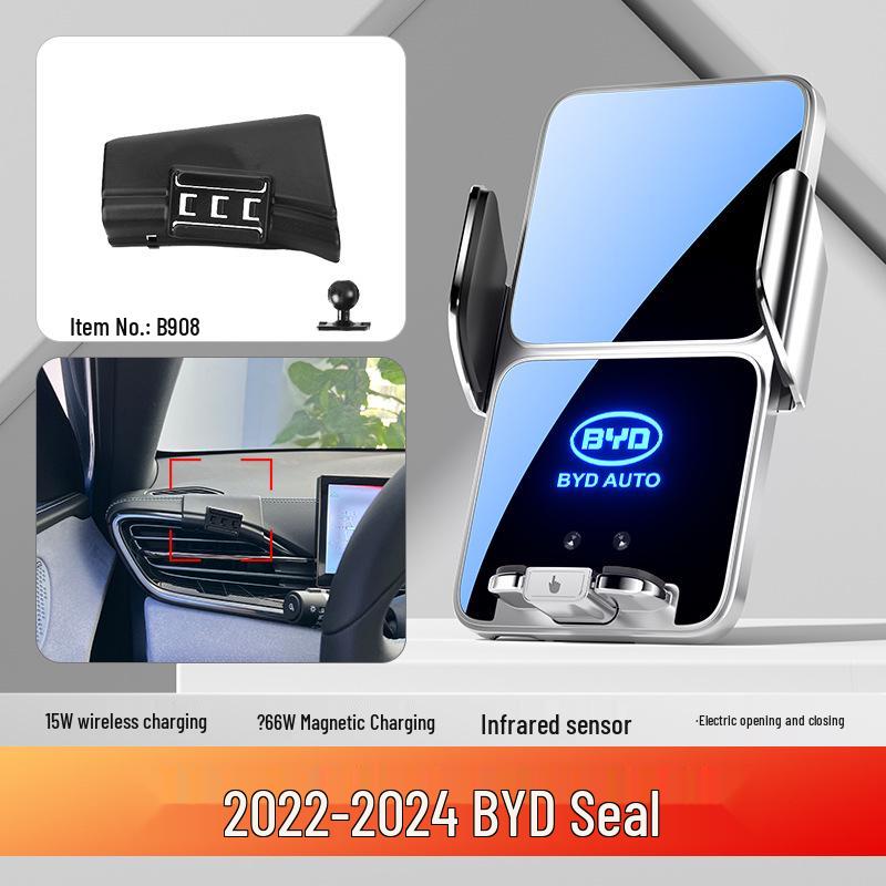 BYD Car Mobile Phone Holder for Dolphin, Qin PLUS, Han EV, Tang DMI, Song MAX, Yuan PRO, and E5