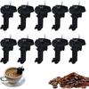 10Pcs Small Electric Drink Mixing Gadget Lightweight Boats Propeller Coffee Stirrers for Friends Family Mug Tea Cup Holiday Gift
