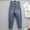 Jeans Harem Larghi a Vita Alta da Donna Streetwear Monocolore alla Caviglia Vaqueros Coreani Vita Alta Larghi Casual Vintage Pantaloni in Denim