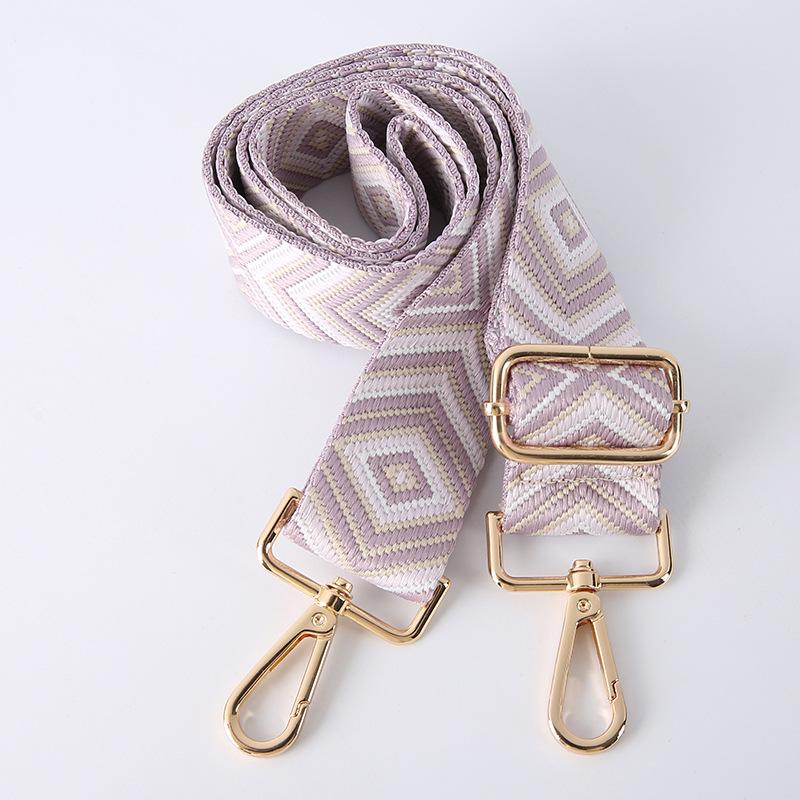 New Color Embroidered Shoulder Strap Crossbody Shoulder Bag Strap Adjustable Replacement Strap Creative Bag Parts Accessories