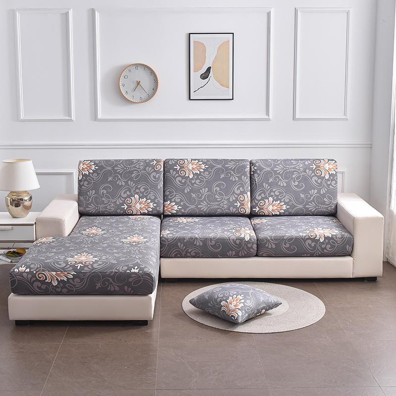 1Pc Printed Sofa Slipcover Non-Slip Polyester Stretch Sofa Cover For Bedroom Office Living Room Home Decor