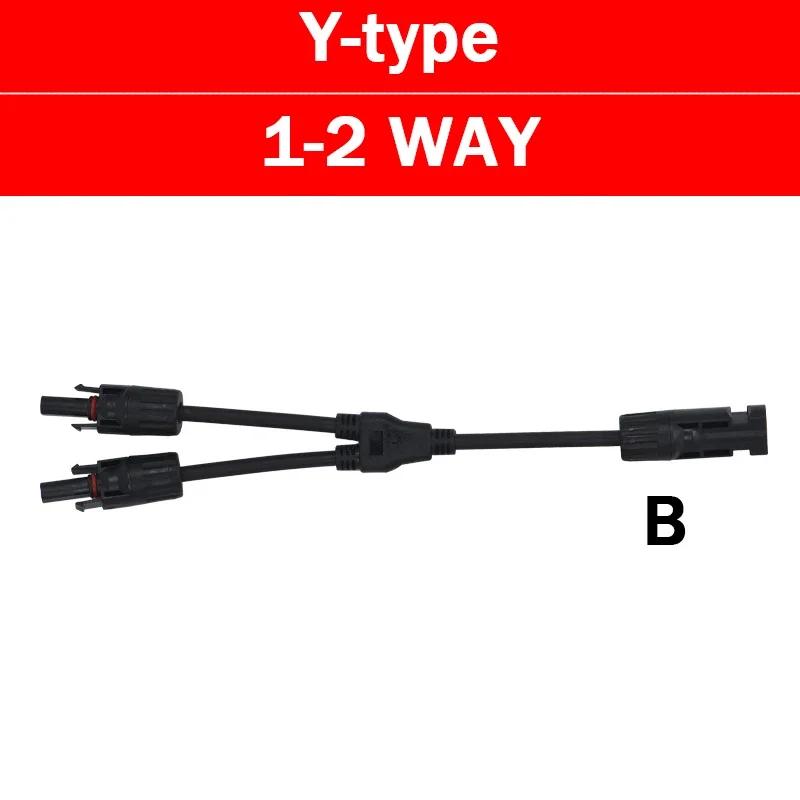 1/5/20/100Set PV Solar Connector  Photovoltaic Male Female Plug Waterproof 3 4 5 Way Y-Type 1 In 2/3/4 Out Solar Kits System