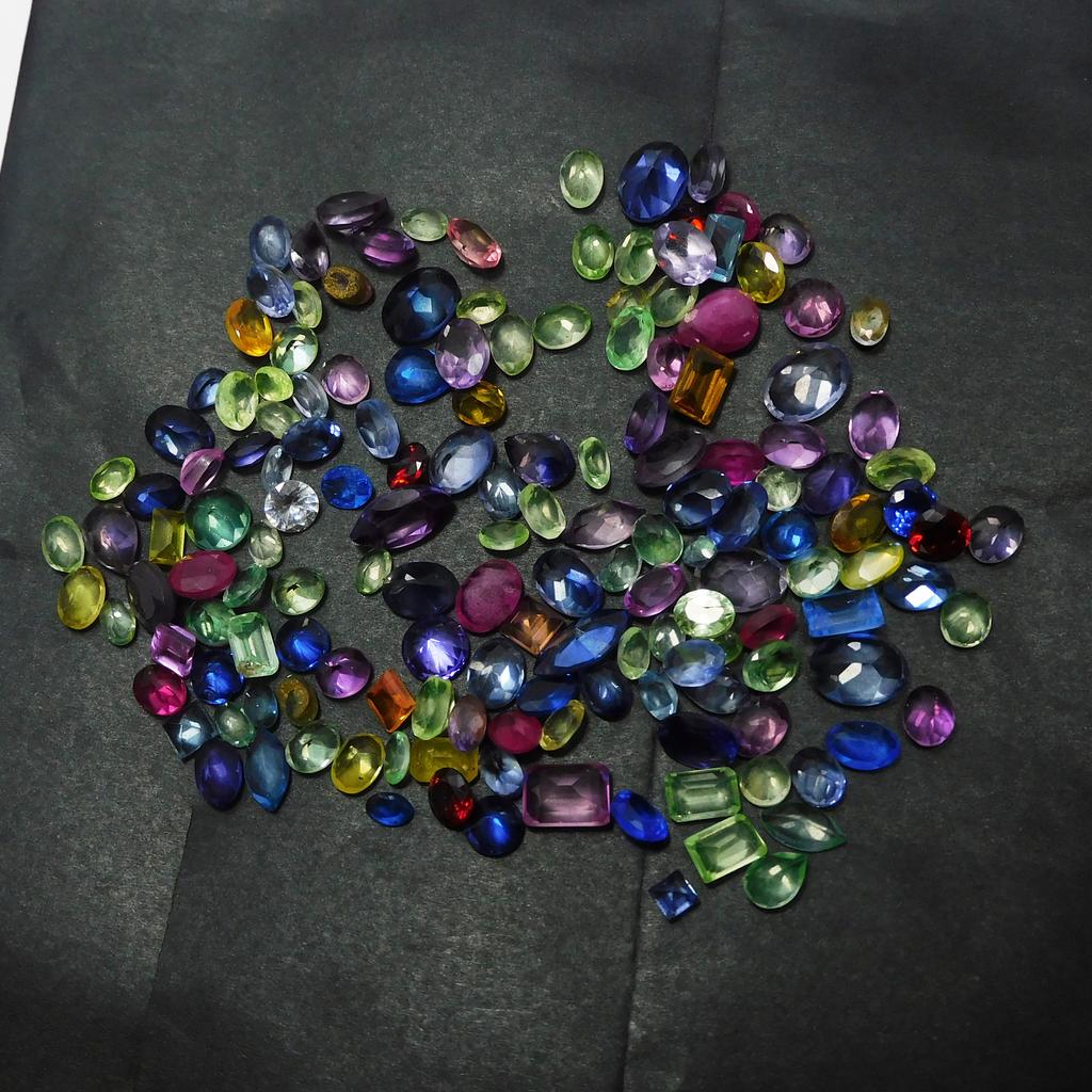 52.48 Ct Mix Color Natural Sapphire   Loose Gemstone Mix Shapes Lot