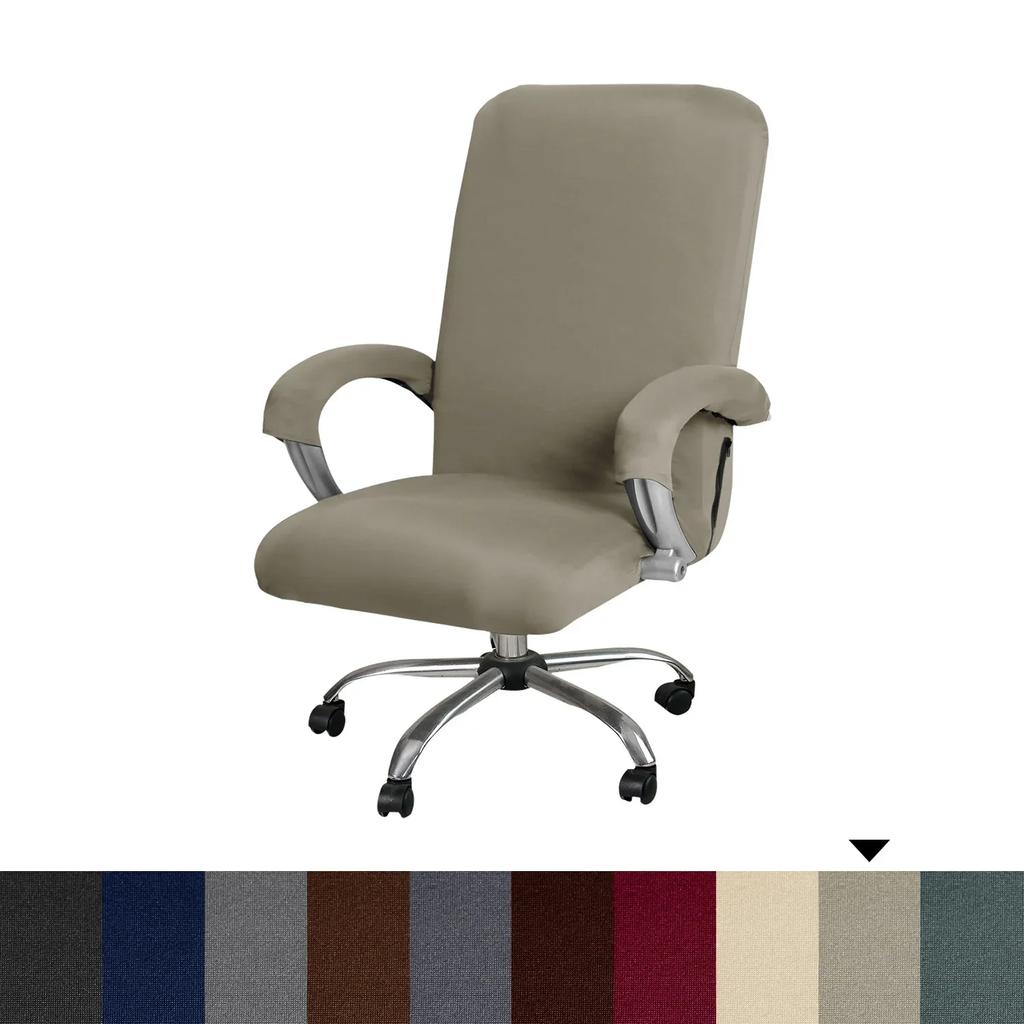 Stretch Executive Chair Cover for Computer Office Chair Cover with Armrests Breathable Cover for Swivel Office Chair