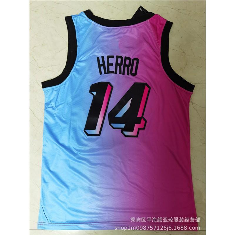 Embroidered Miami Heat 14 Tyler Herro Basketball Jersey Men Women Breathable Bamboo Charcoal Fiber Sport Shirt