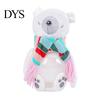 Holiday Keepsake Container Christmas Candy Jar, 3D Plush Reindeer Bear Clear Treat Festive Gift Box with Scarf, Snack Storage for Kids