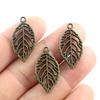 27x15mm 12 Stück Antik Bronze und Antik Silber Plated Blatt Stil Handgefertigt Anhänger:DIY-Anleitung für eine Armband-Halskette