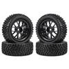 144001 124018 RC Car Wheel Rubber Rally Climbing Car Wheel Rim 75mm Tires Wheel  For MN99S