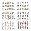 Handbook Sticker, 1 Sheet Journaling Sticker Book Aesthetic Sticker Decorative Scrapbook Sticker for Adult Student
