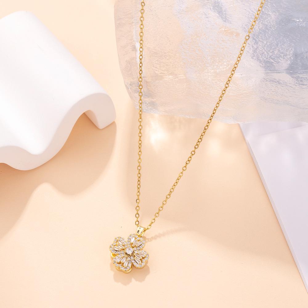 Kadın Lüks Titanyum Çelik Kolye Ucu Klavikula ve Uzun Kazak Kolyesi - Niş Tasarım