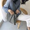 Cloth Printed Shoulder Bag Print Handbag Simple Grid Pattern Canvas Bag  Women