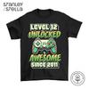 Level 12 Unlocked Kids Gaming T-Shirt 12th Birthday Awesome 2011 Christmas Gamer