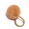 Imitation Rex Rabbit Fur Scrunchie: Cute, Versatile Pom-Pom Elastic Hair Tie In Matching Colors