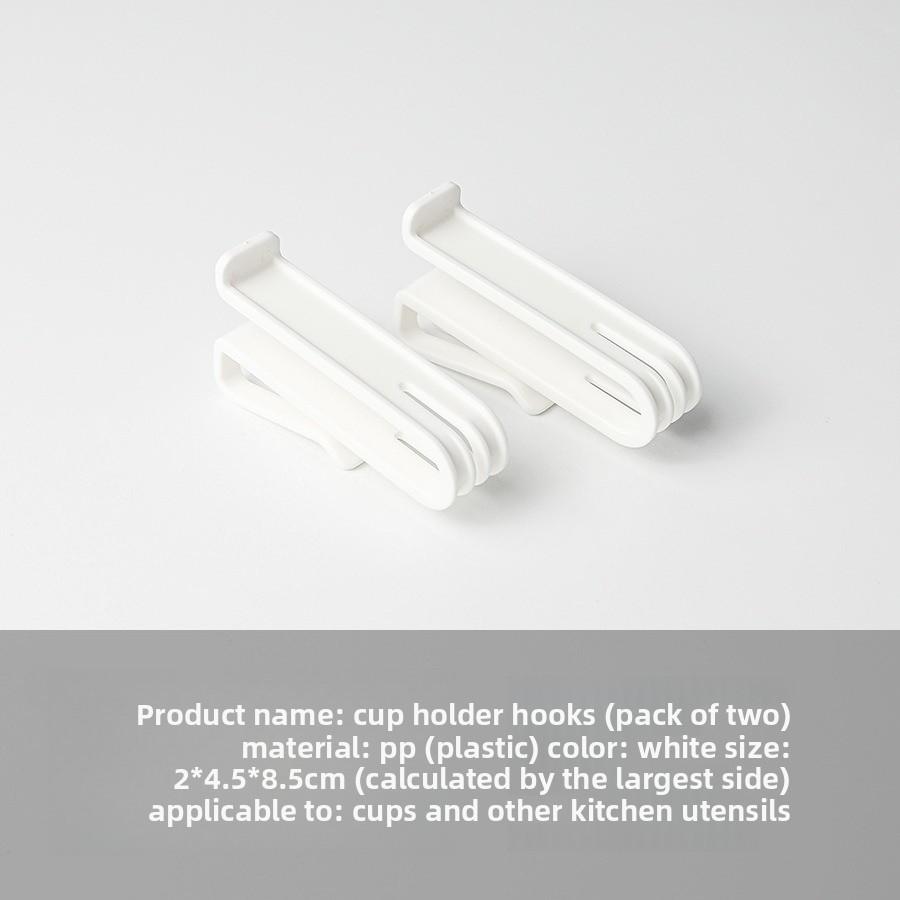 Wall-Mounted Cup Holder Nail-Free Draining Organizer Multifunctional Storage Rack for Living Room Drinking Fountain Space Saving