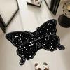 National Wind Butterfly Diatom Mud Toilet Cushion Bathroom Sink Moisture-wicking Foot Mat Toilet Entry Quick Dry Floor Mat