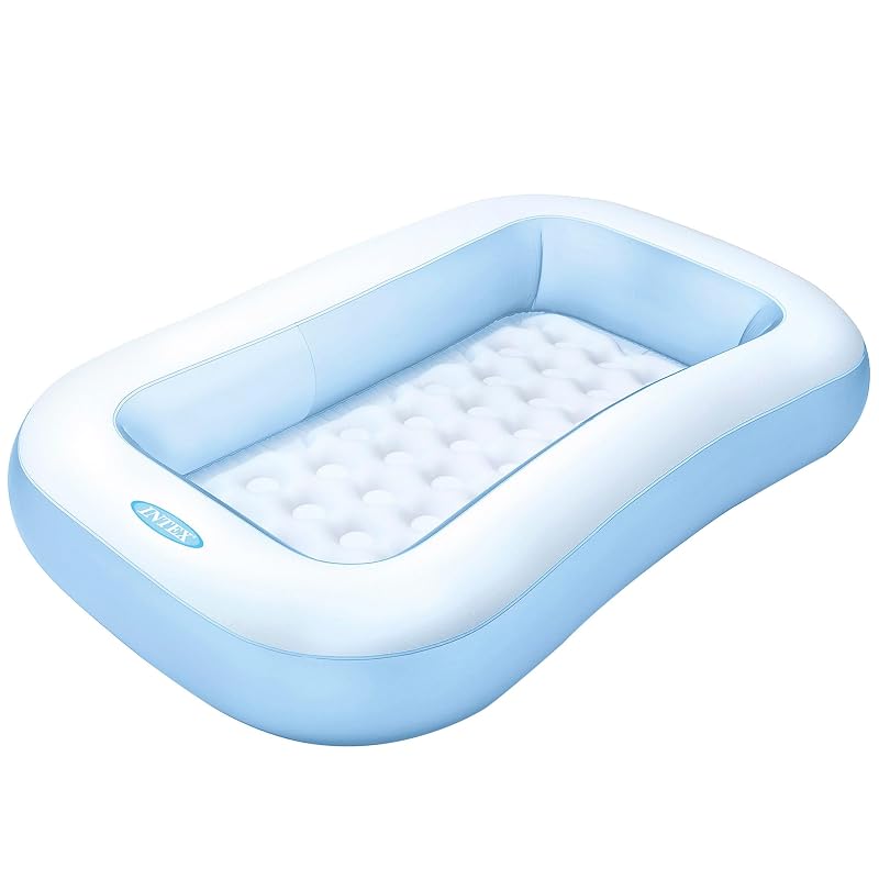 INTEX Rectangular Baby Pool 166cm X 100cm X 25cm Light Blue 57403NP