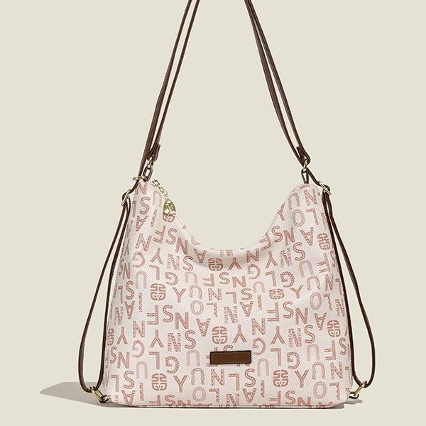 Women's bag Premium multi-functional tote bag Large capacity fashion printed shoulder messenger bag Commuter backpack