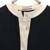 FOXEY NEW YORK made in Japan Five-quarter sleeve one piece 38 Navy Women Used