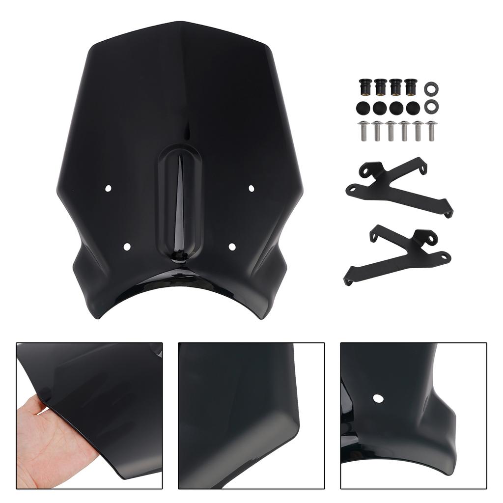 Windschutzscheibe passend für HONDA CB650R 2024-2025 Schwarz