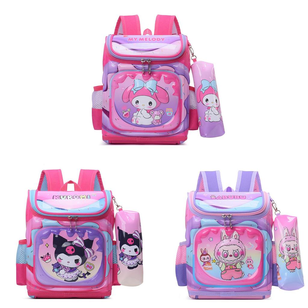 Spiderman Melody Sofia Labubu Elsa Iron Man Backpack With Breathable Oxford Fabric For Boys And Girls