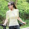 Wosawe Women's Mountain Bike Sports Fitness Simple Slim Quick Dry Breathable Cycling Short Sleeve Top