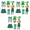 Saint Patrick's Day Kostymtillbehör Lärka Kostym Hängslen Saint Patrick's Day Dekorationer Festtillbehör Vuxen