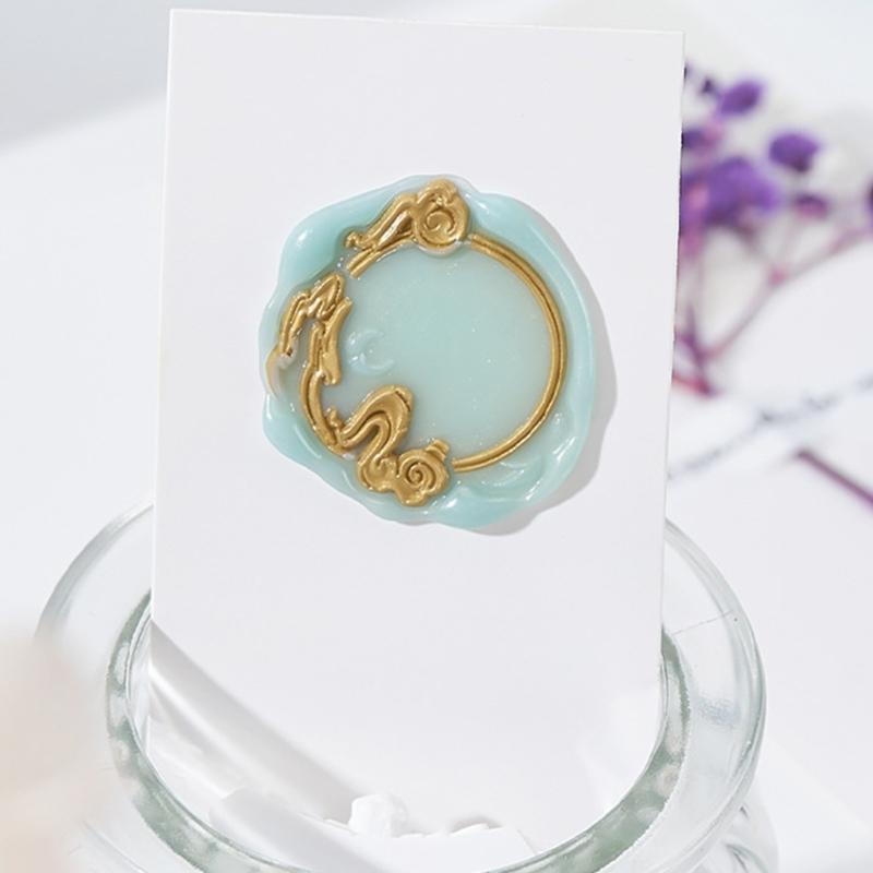 Sealings Wax Stamp Head for Envelope Invitation Card DIY Scrapbooking Flower Photo Frame Seal Stamp Head Replacement
