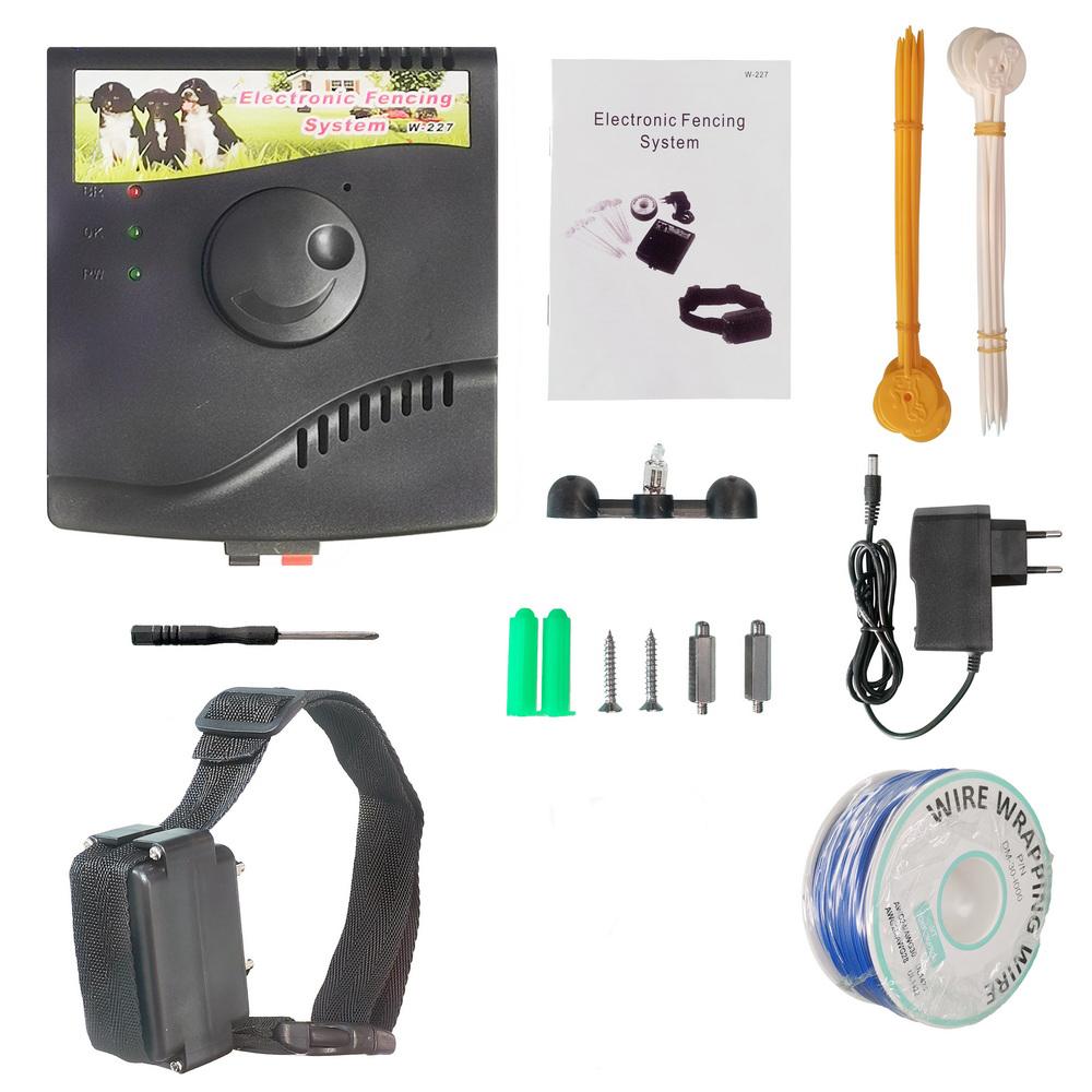 W-227 Pet Dog Electronic Fence Rechargeable Dog Training Collar Receivers Pet Containment System for Dog Supplies