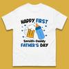 Personalised Happy First Father's Day Mens T-Shirt Womens Tops Tees