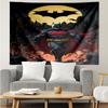 Batman Print Tapestry, Backdrop, Easy Setup, Ideal for Bedroom, Office & Living Room, with Aesthetic Wall Hanging Decor.