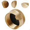 Propane Cylinder Cap Brass Refill Bottle with Rubber Gasket Sealed Protect