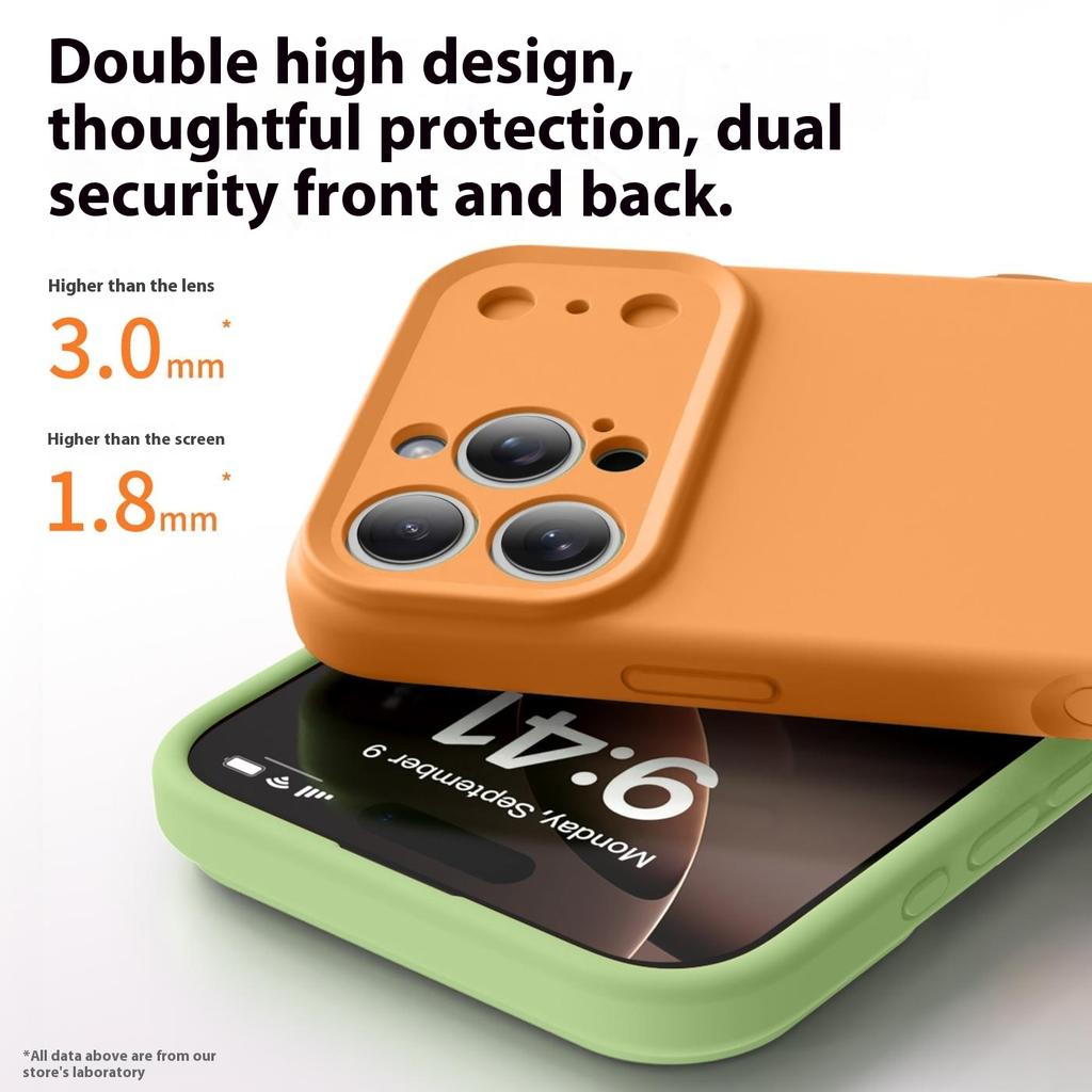 For iPhone 16 Pro Max Case Soft Touch Liquid Silicone Phone Cover with Camera Touch Control Button