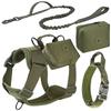 Large Dog Tactical Chest Back Night Reflective Vest Style Pet Leash